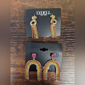 🆕️Lydell New York Unicorns and Rainbows Dangle Earring Set